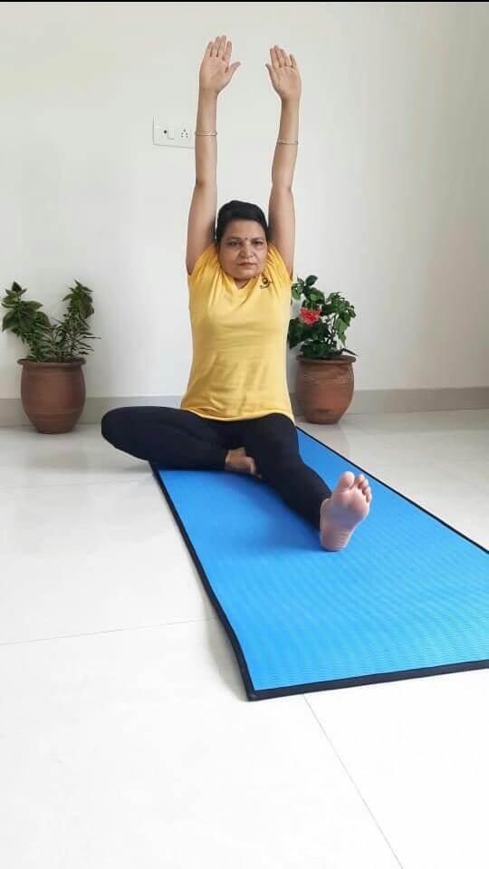 Janushirasana Yoga steps
