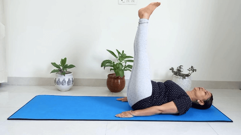 Ardha Halasana process