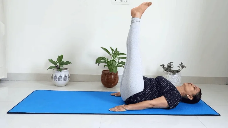 Ardha Halasana process