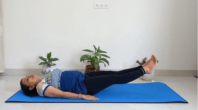 Ardha Halasana Steps